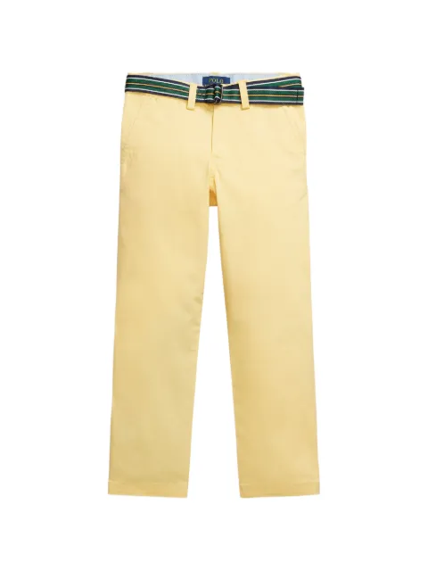 POLO RALPH LAUREN KIDS pantalones chinos con cinturón