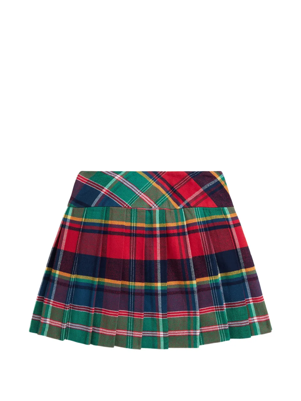 POLO RALPH LAUREN KIDS Rok met gesp en tartan ruit Rood