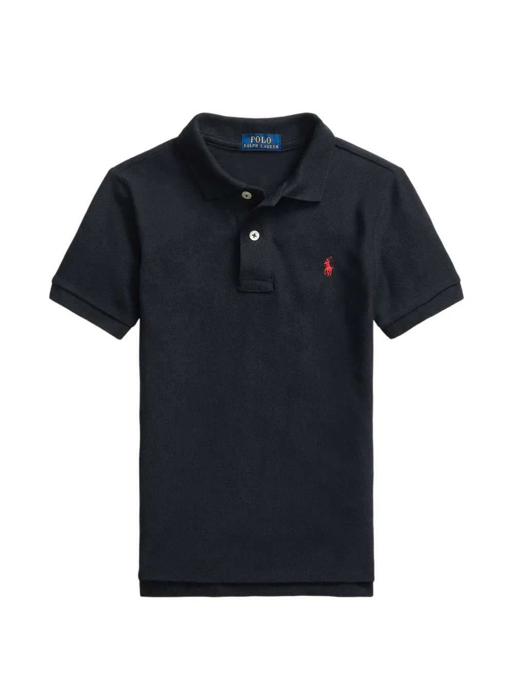POLO RALPH LAUREN KIDS logo-embroidered polo shirt - Nero