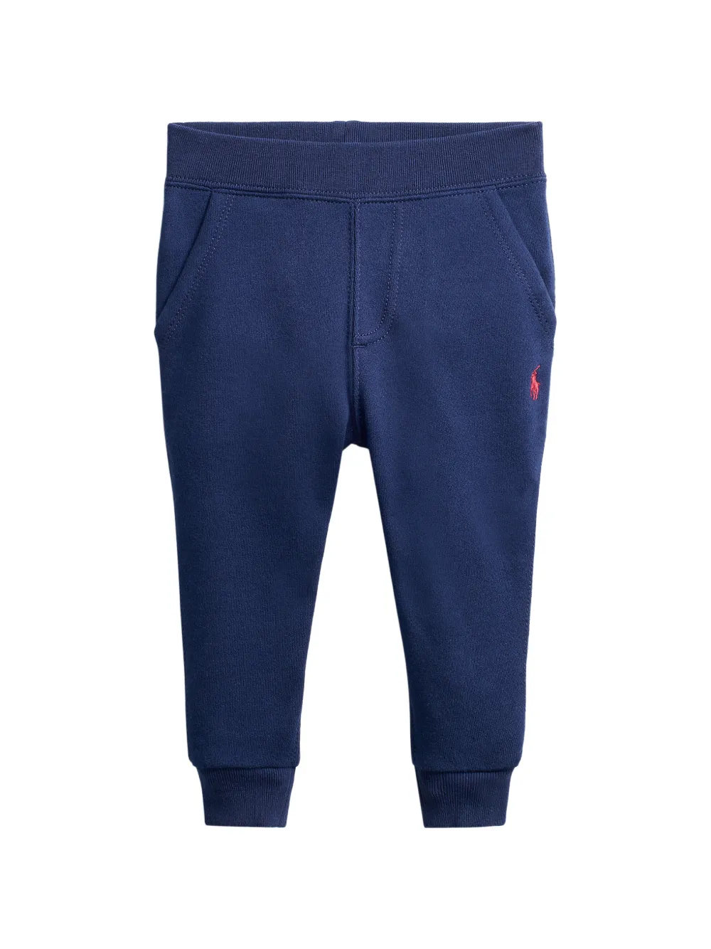 POLO RALPH LAUREN KIDS logo-embroidered elasticated track pants - Blue