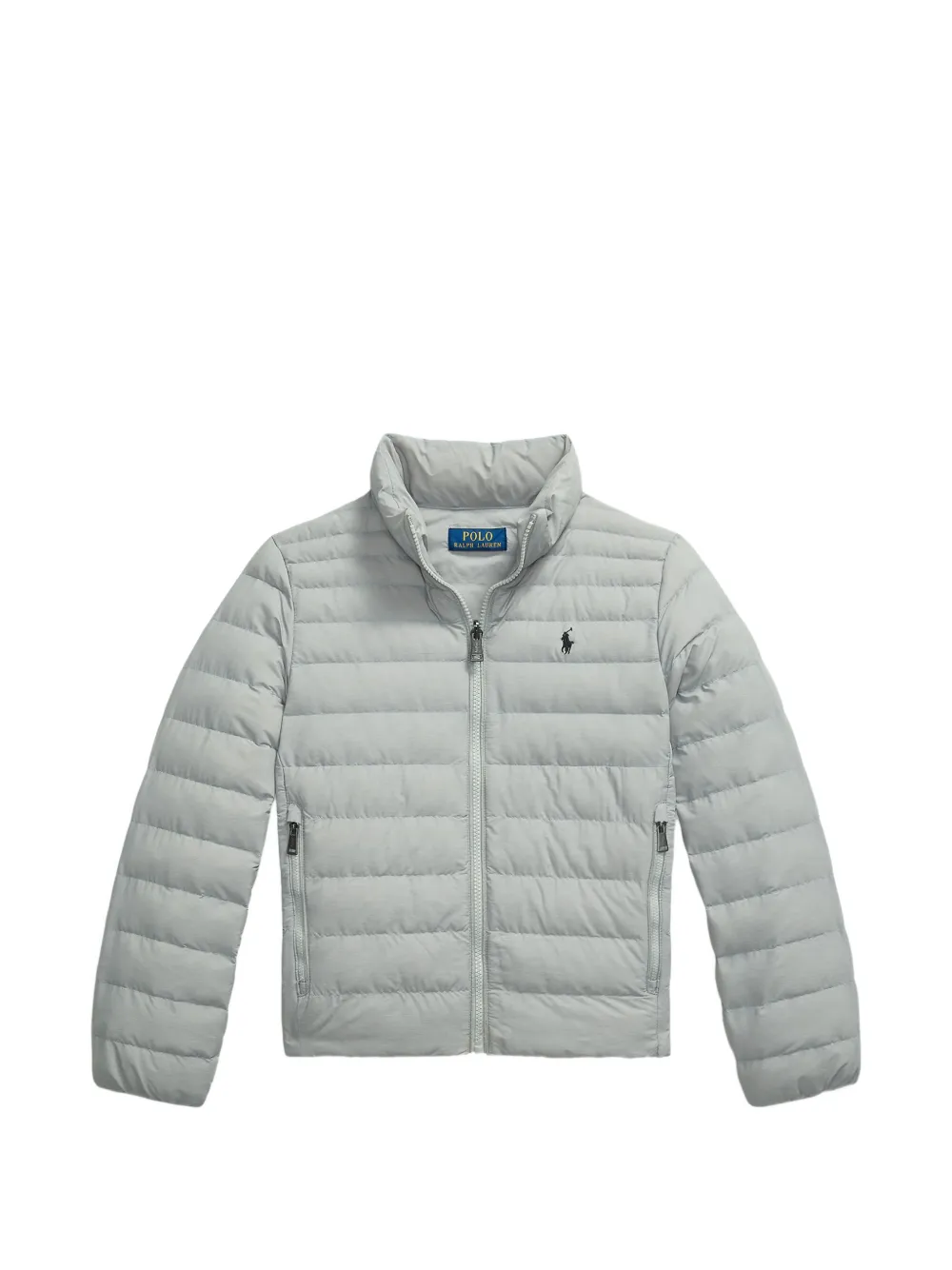 POLO RALPH LAUREN KIDS quilted puffer jacket - Grigio