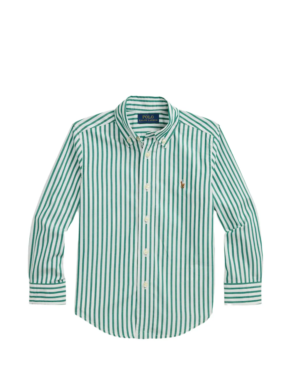 POLO RALPH LAUREN KIDS striped shirt - Verde