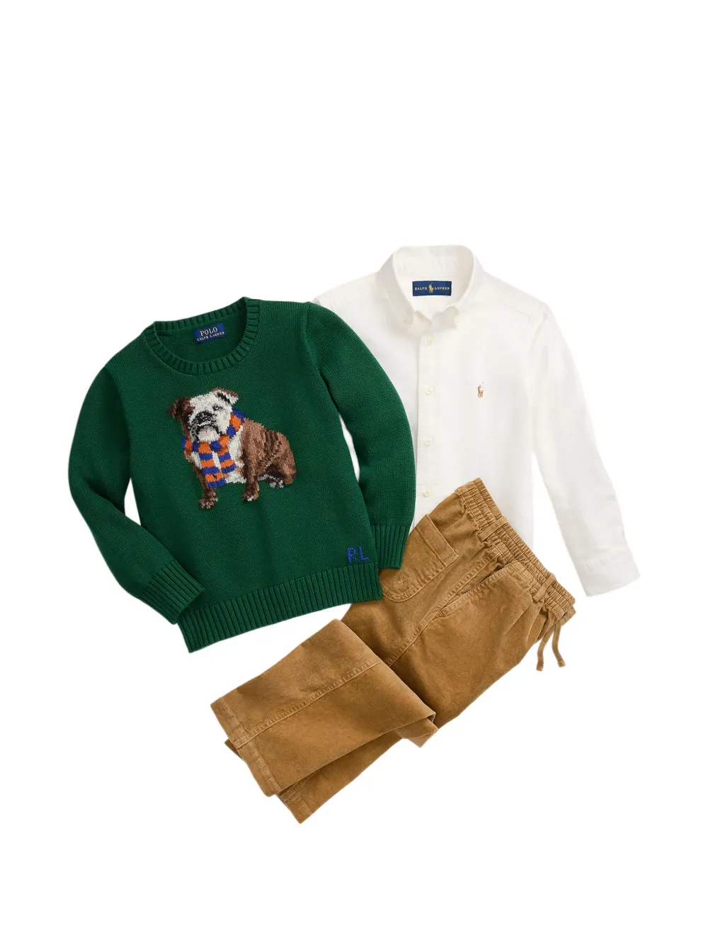 POLO RALPH LAUREN KIDS Intarsia trui Groen