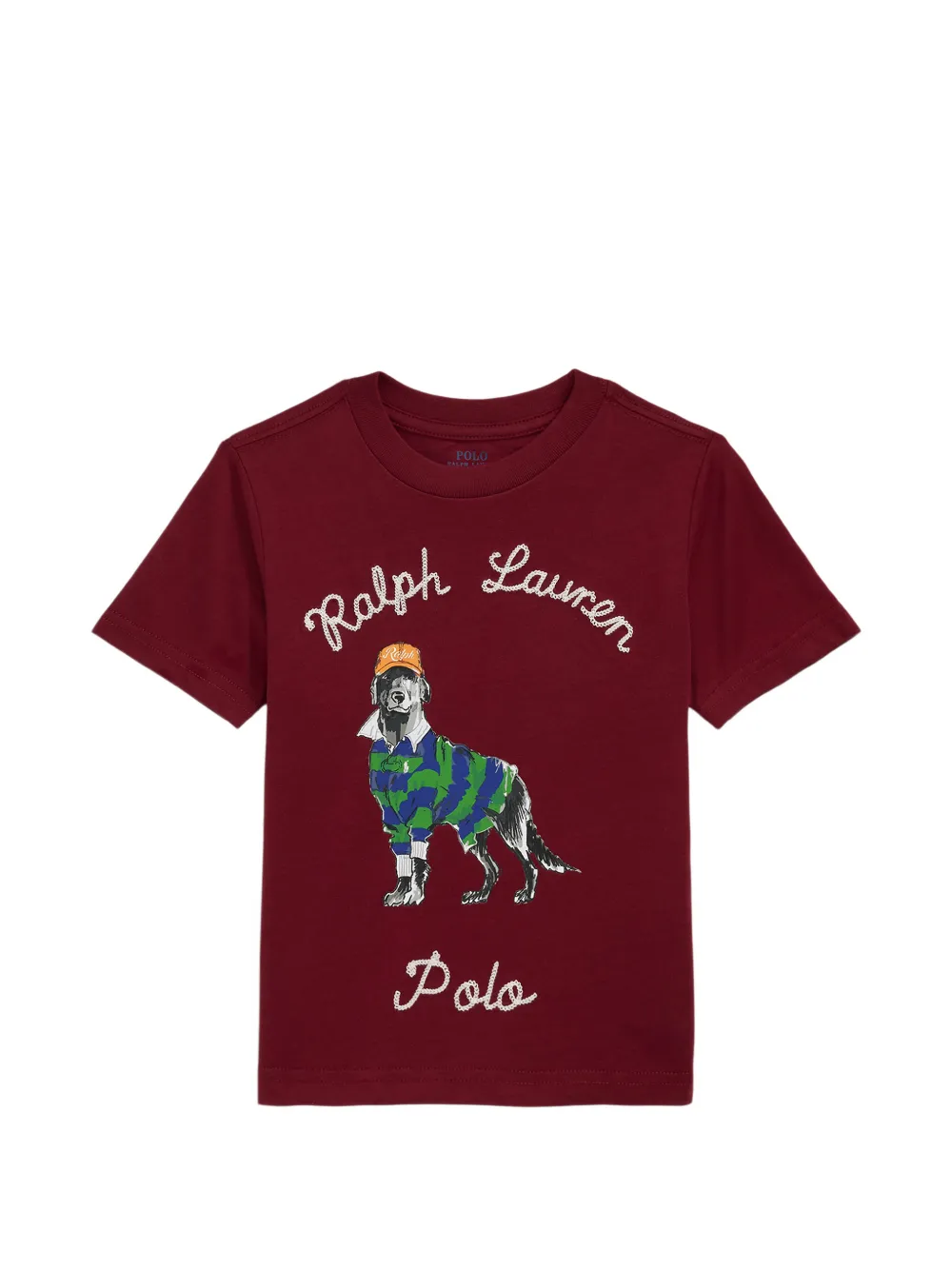 POLO RALPH LAUREN KIDS graphic-print short-sleeve T-shirt - Rot