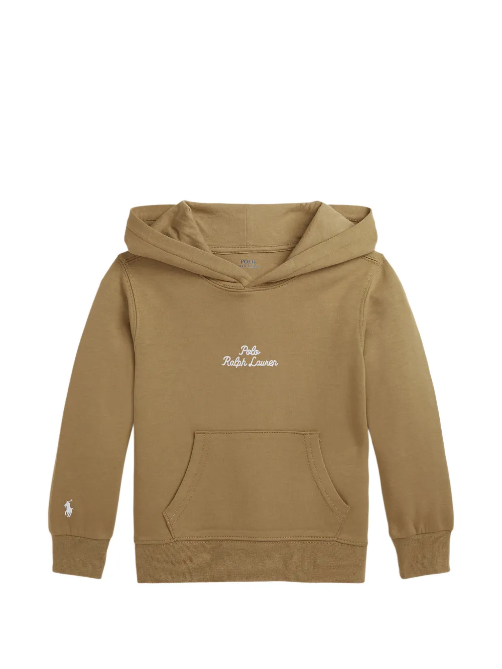 POLO RALPH LAUREN KIDS logo-embroidered hoodie - Toni neutri