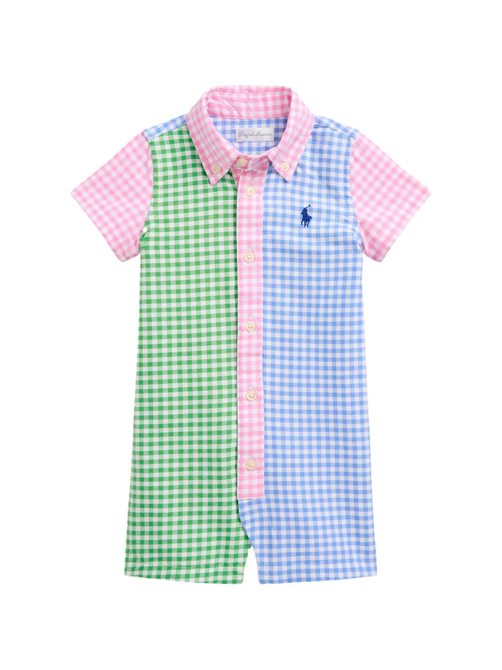 POLO RALPH LAUREN KIDS gingham babywear - Rosa