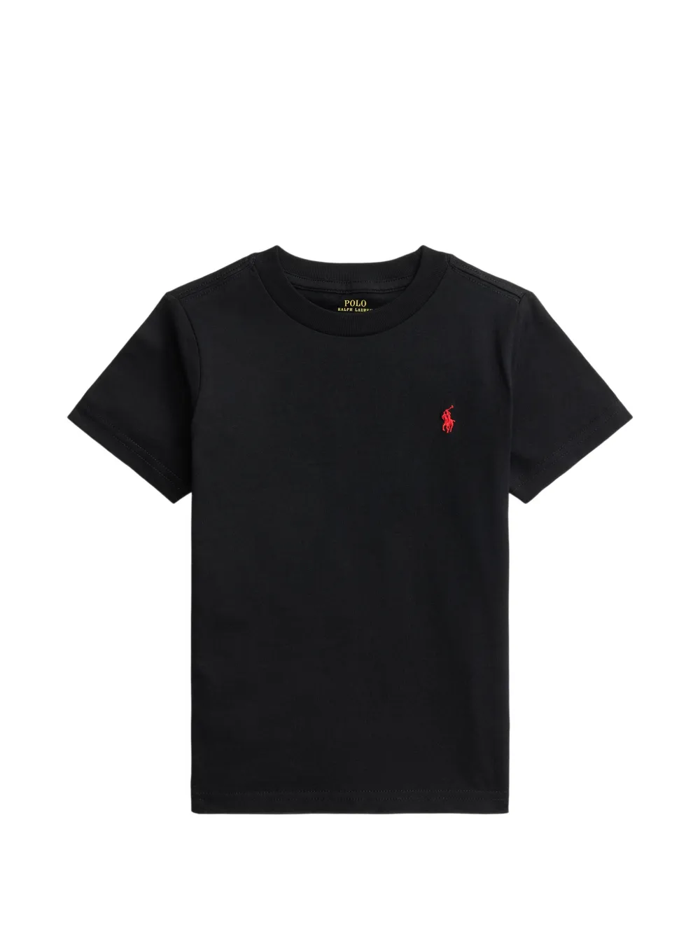 POLO RALPH LAUREN KIDS logo-embroidered T-shirt - Nero