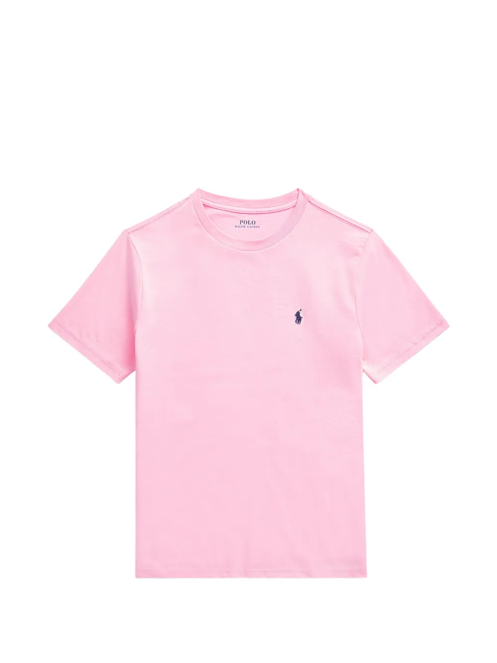 POLO RALPH LAUREN KIDS logo-embroidered short-sleeve T-shirt - Rosa
