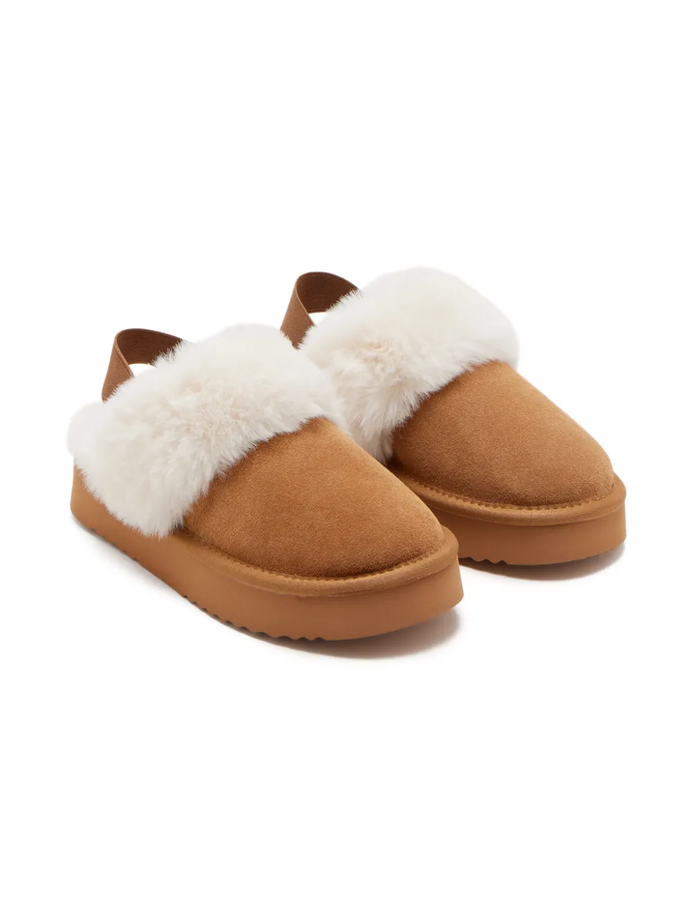Colors Of California Kids Yurok elastic-strap slippers - Marrone