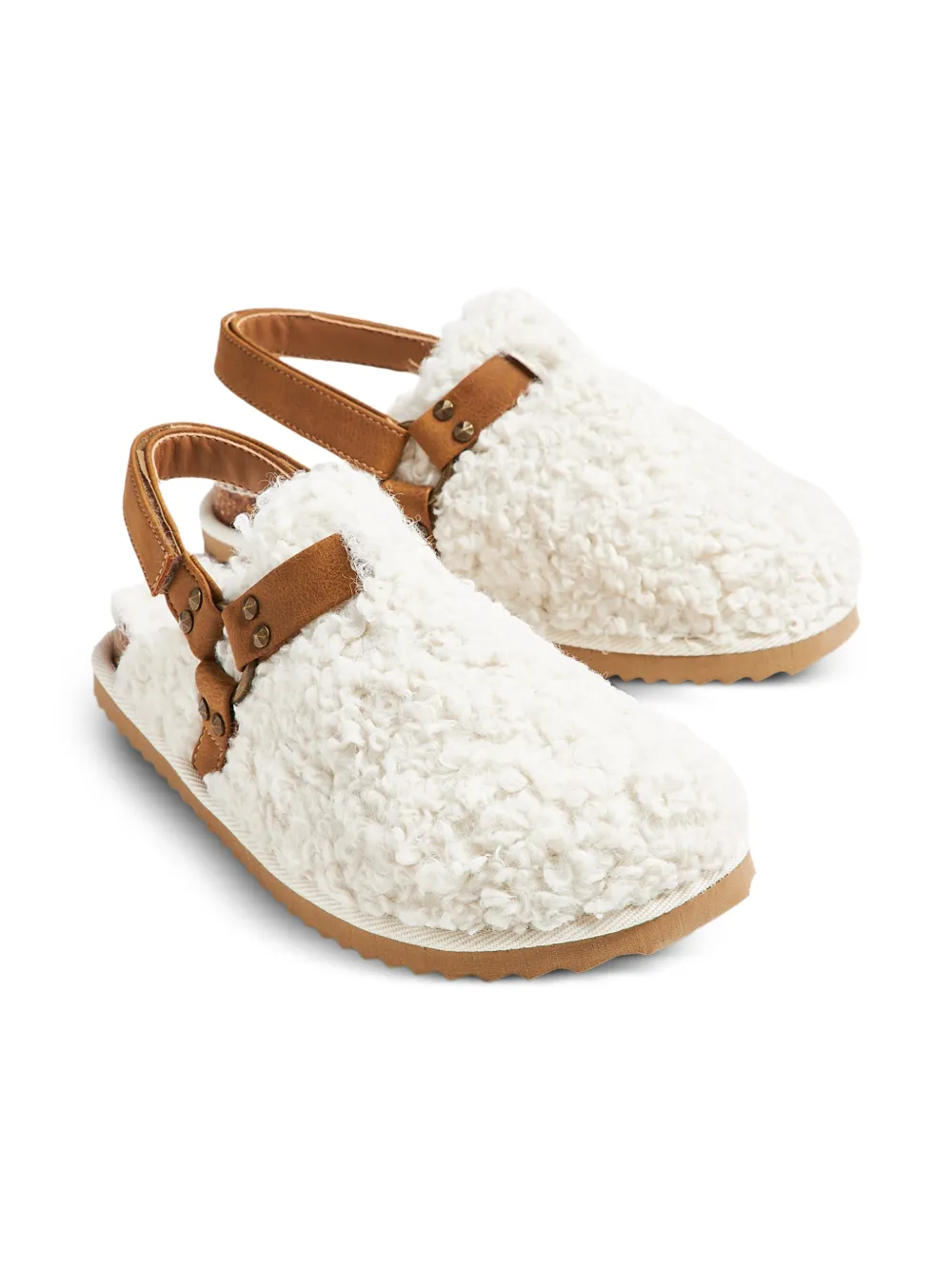 Colors Of California Kids strap-detail slippers - Bianco