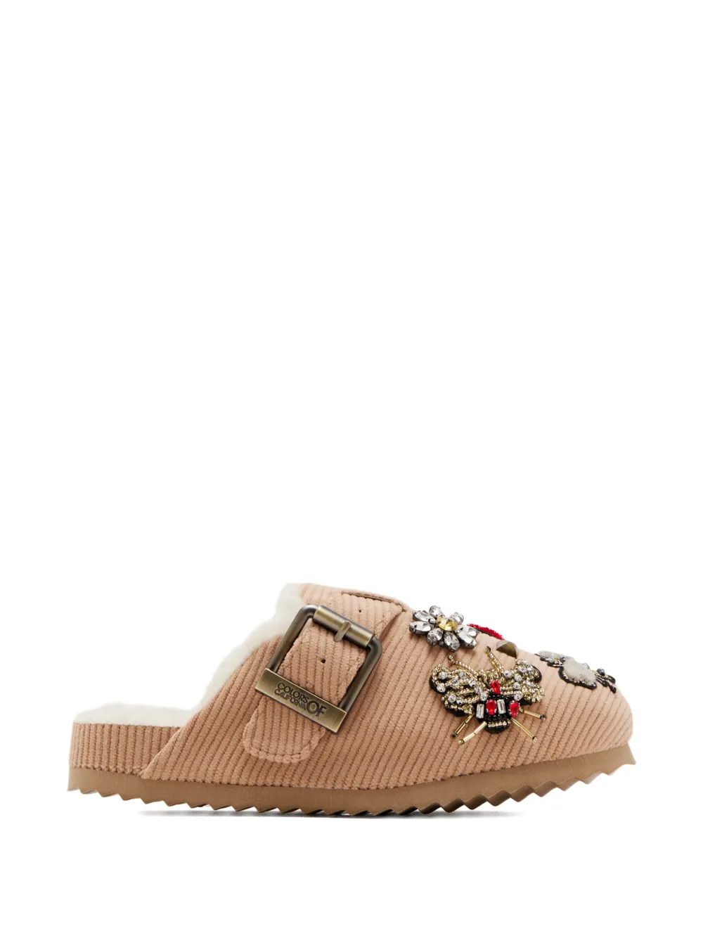 Colors Of California Slippers con fibbia - Toni neutri