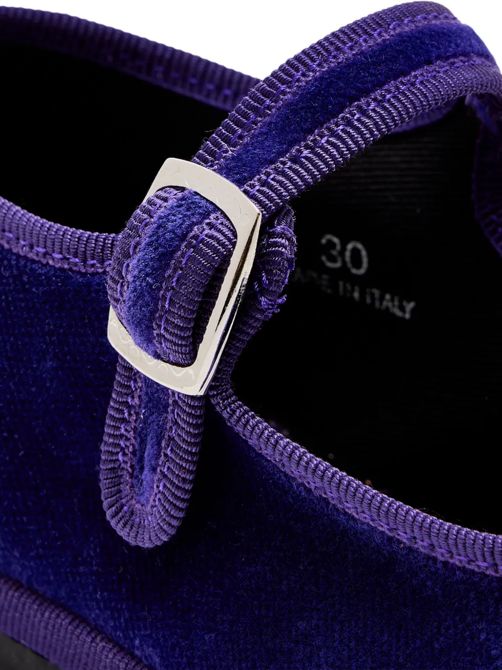 CAPULETTE buckle strap ballerinas Paars