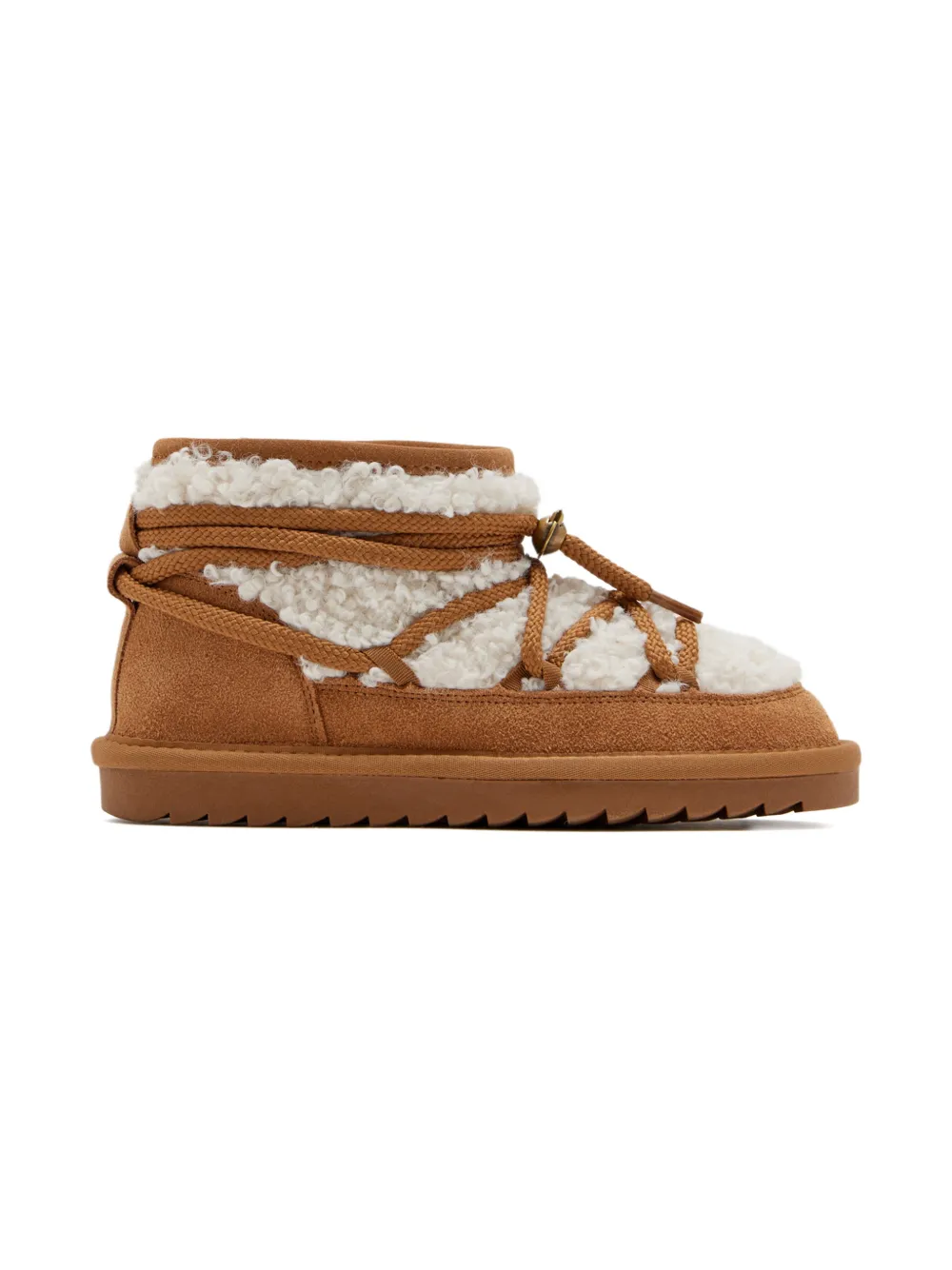 Colors Of California Kids Miwok Teddy lace-up boots - Marrone