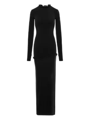 chinese dress ladies Tova | Black High-Neck Long-Sleeve Maxi Dress main image 0