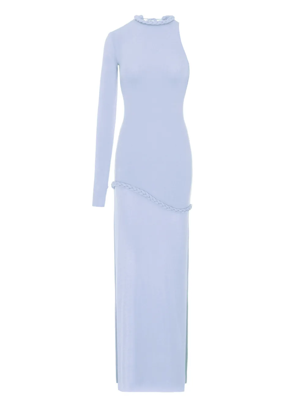 Manurí Candy One-sleeve Maxi Dress In Blue