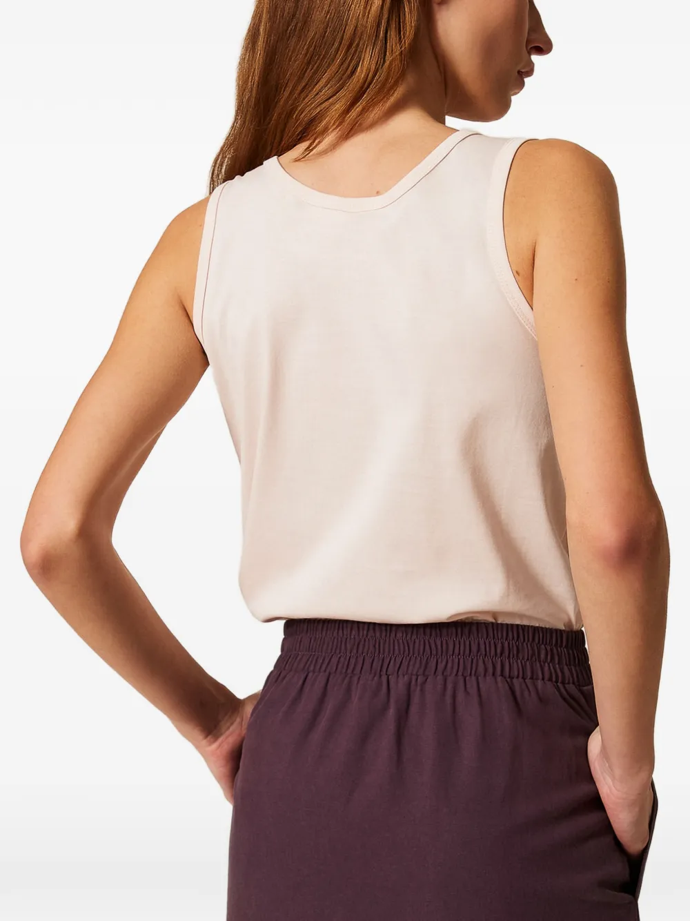 TWINSET Tanktop met clip Beige