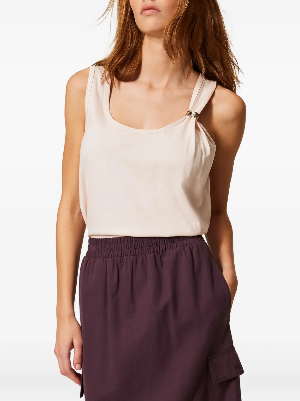  Twinset Clip Tank Top - Neutrals 