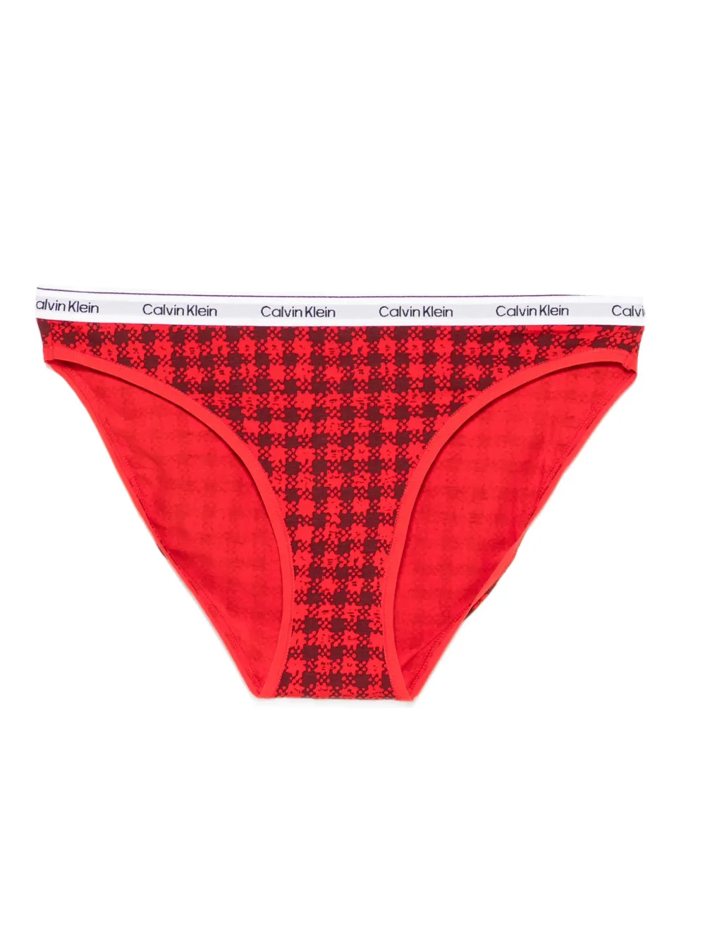 Calvin Klein logo-waistband briefs (pack of five) - Rood