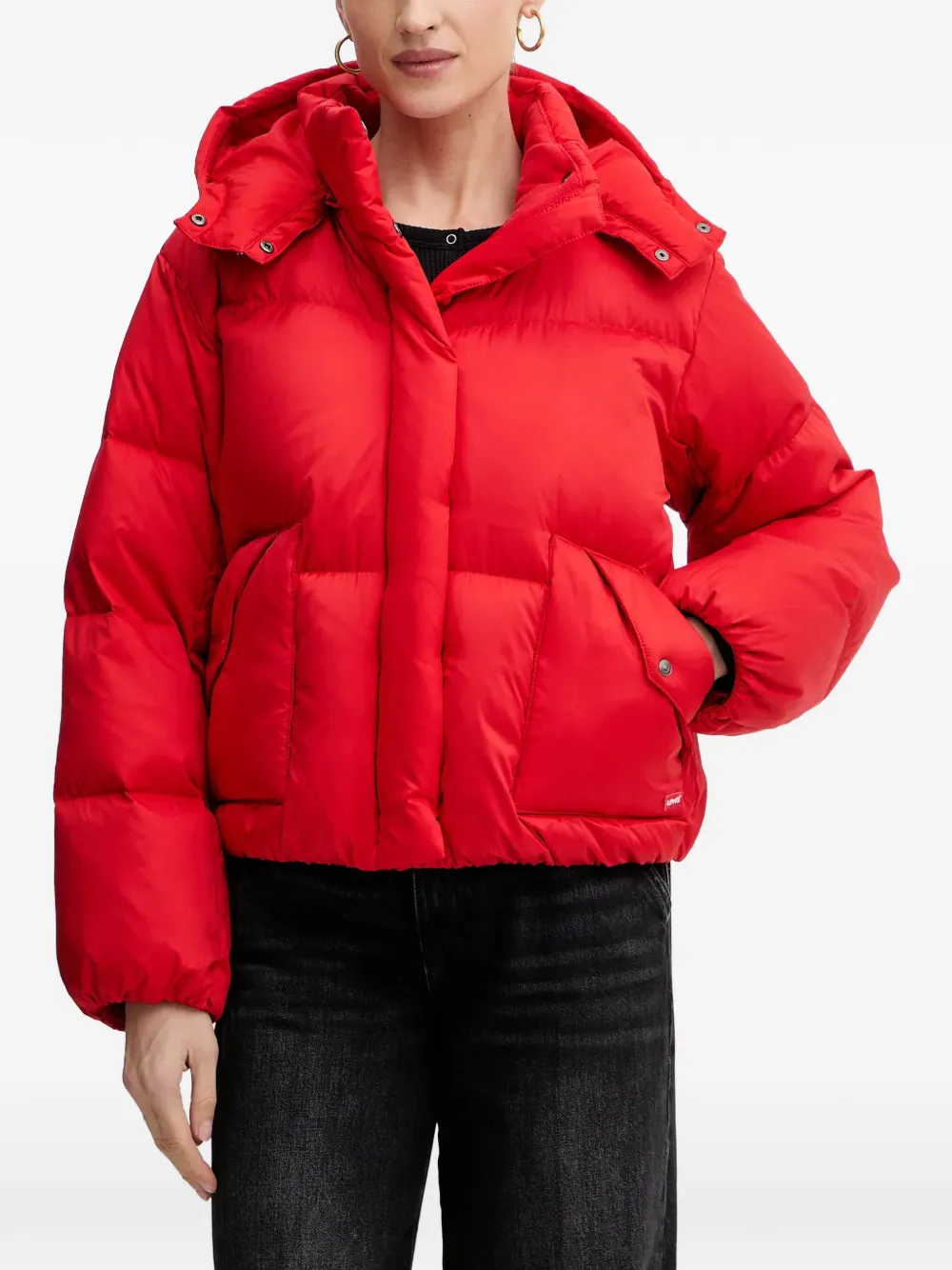 Levi's hooded puffer jacket - Rosso