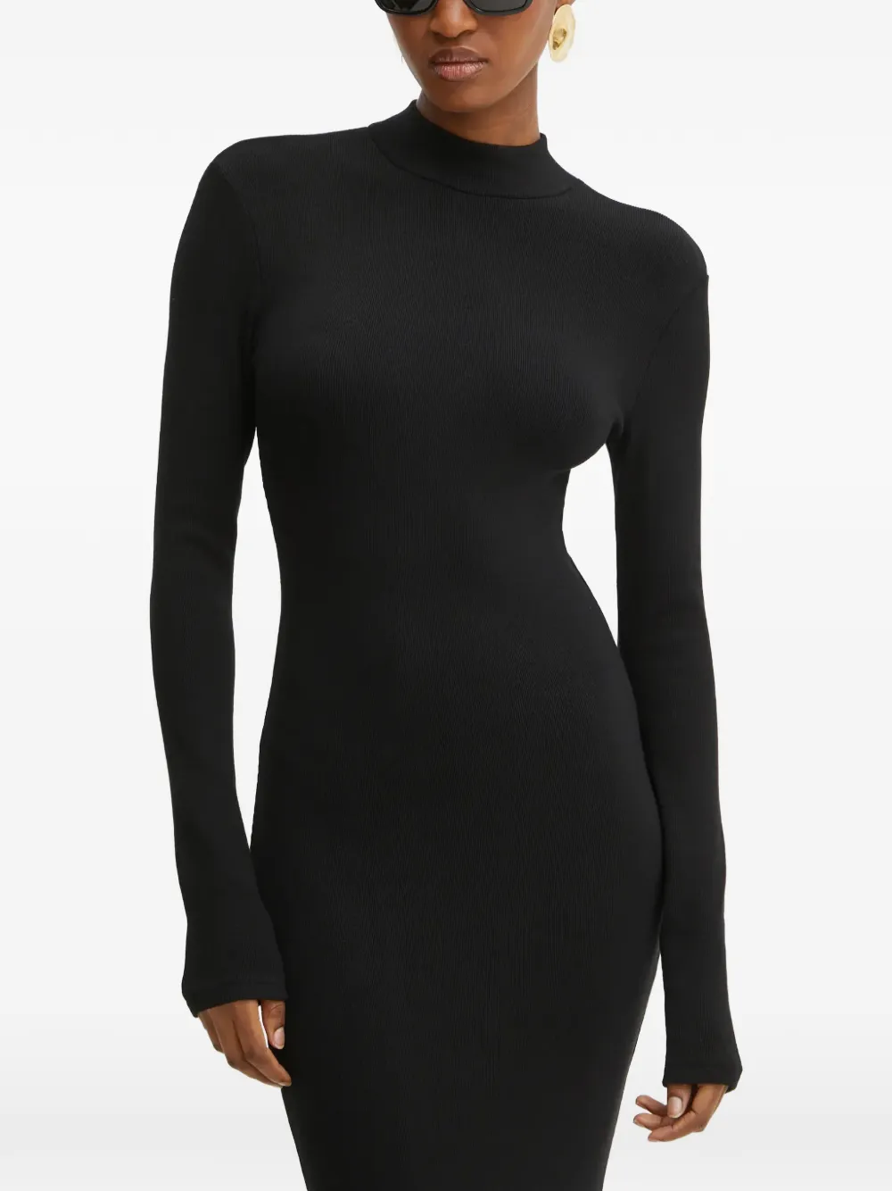 La Mania Fallon high-neck long dress