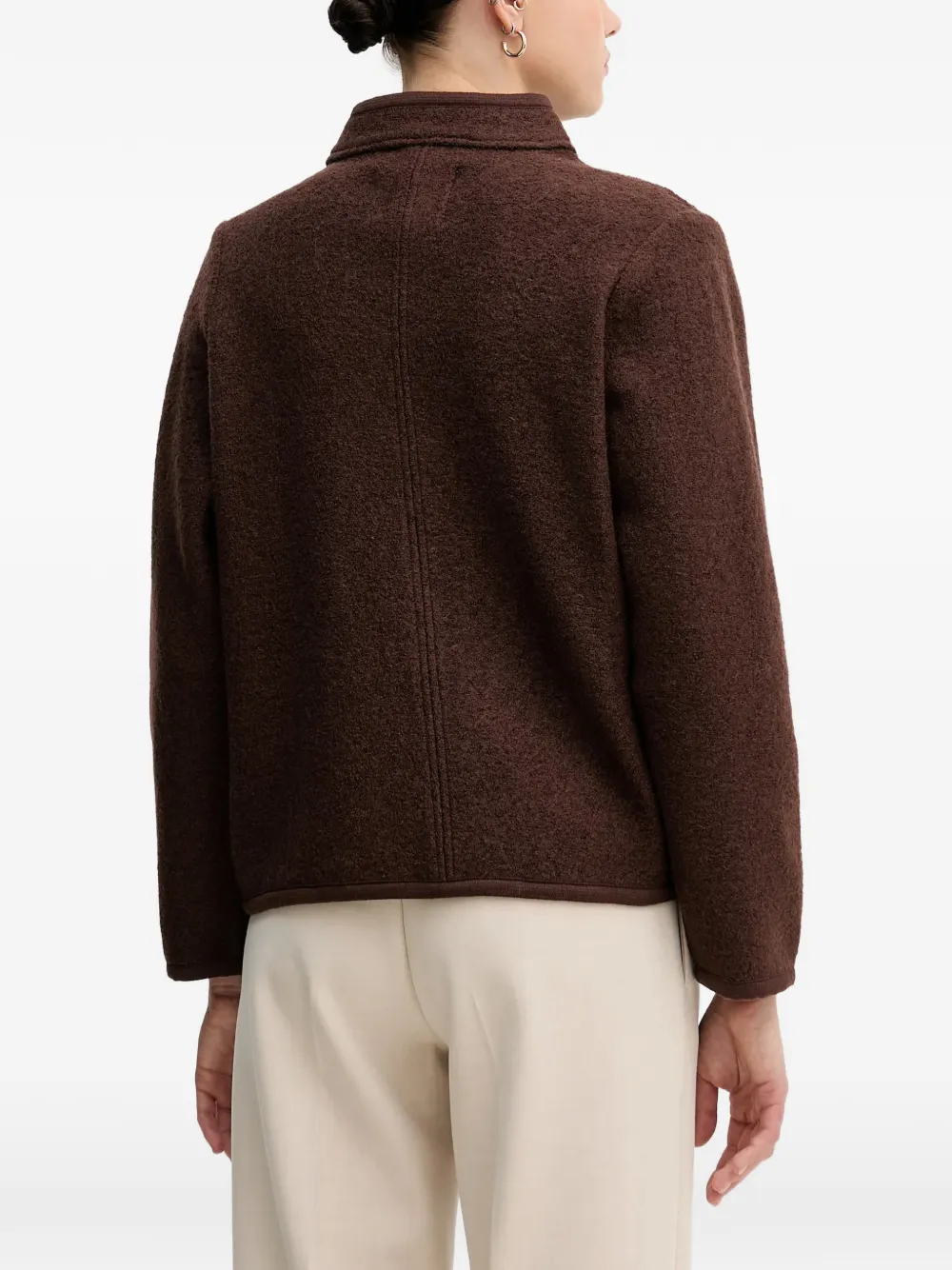  Hoss Intropia Cable-knit Jacket - Brown 