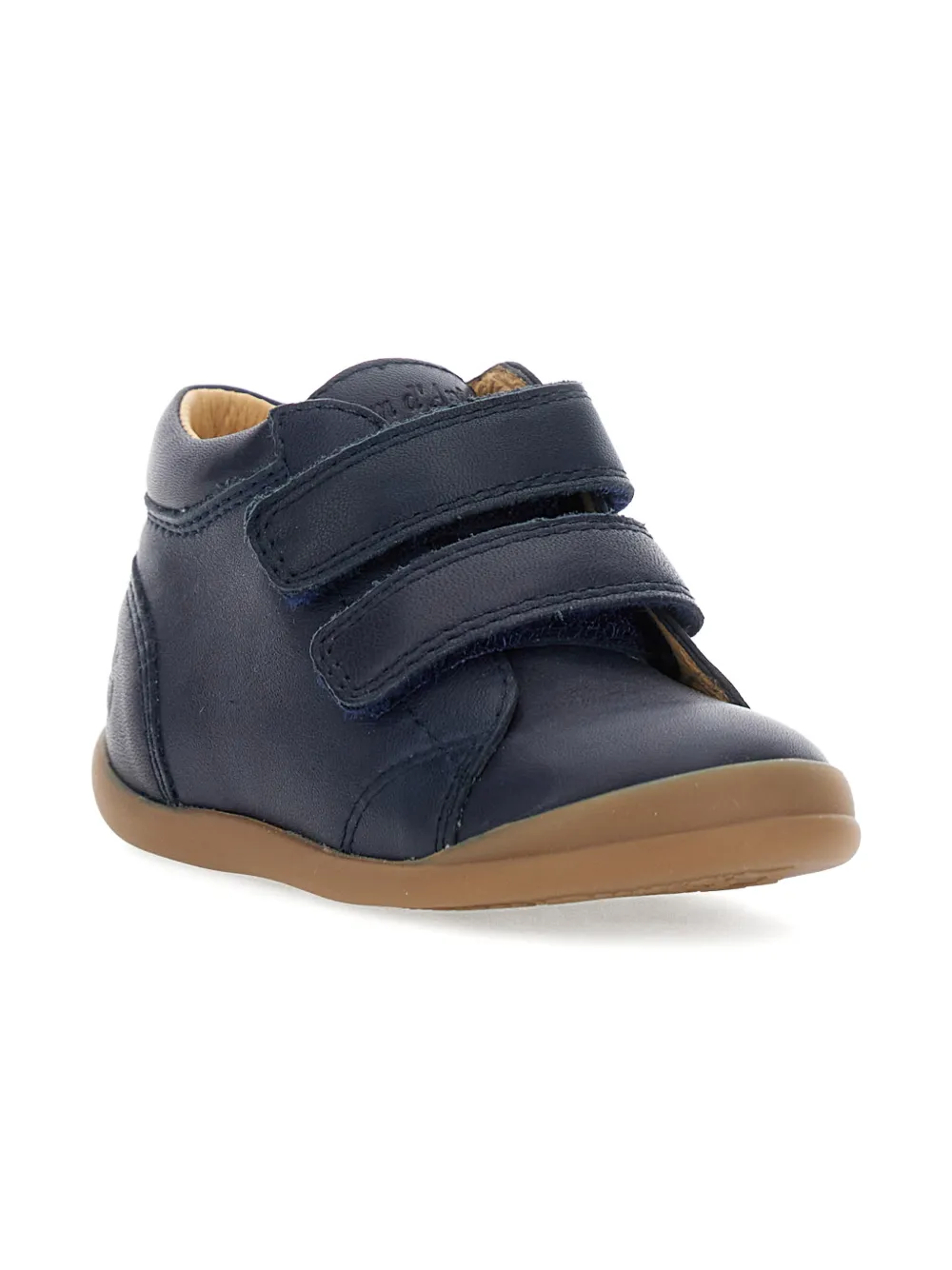 Pom D'api Kids embossed-logo sneakers - Blauw