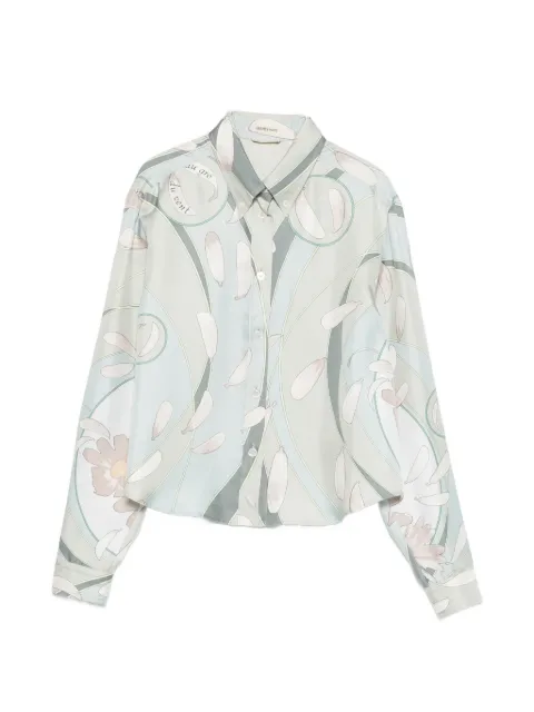 Hermès Pre-Owned 2000s Floral silk shirt