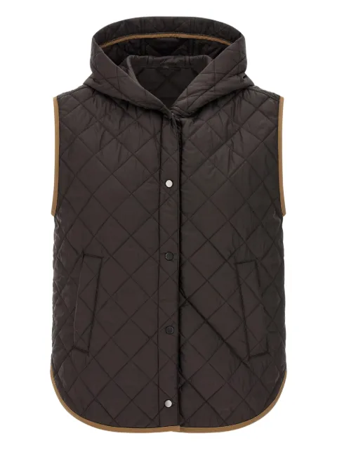 Brunello Cucinelli hooded quilted gilet
