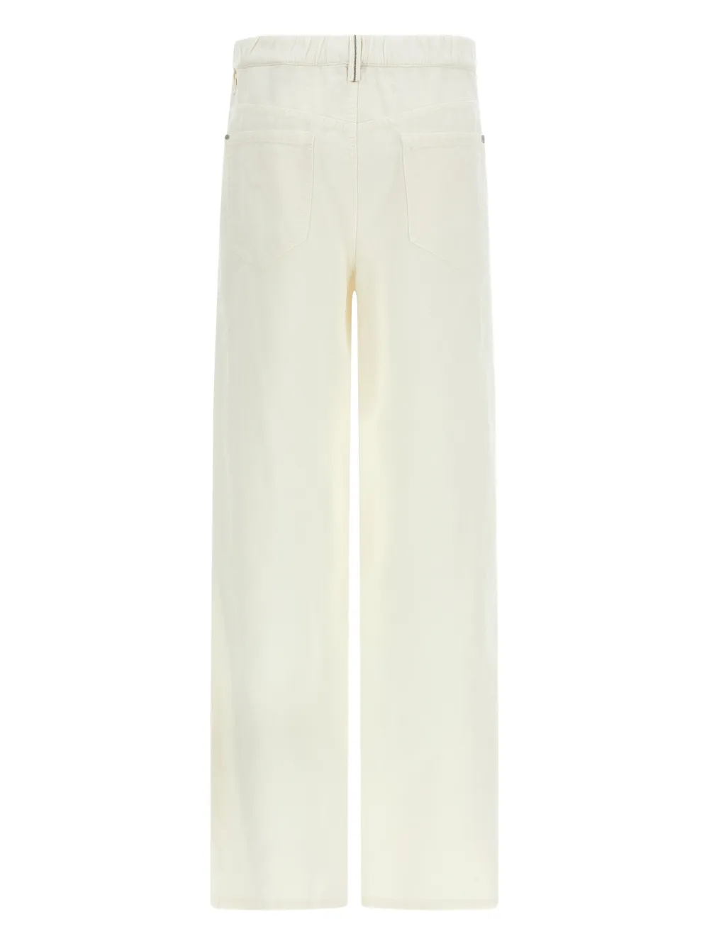 Brunello Cucinelli elastic waistband pocket trousers - Beige