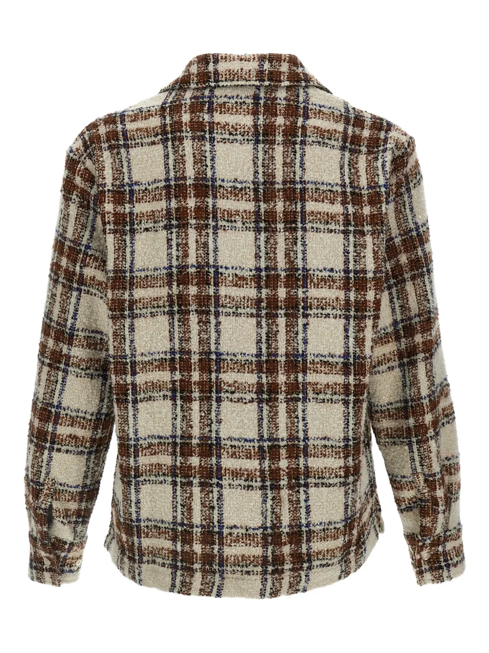 Séfr Ojai textured check shirt - Beige