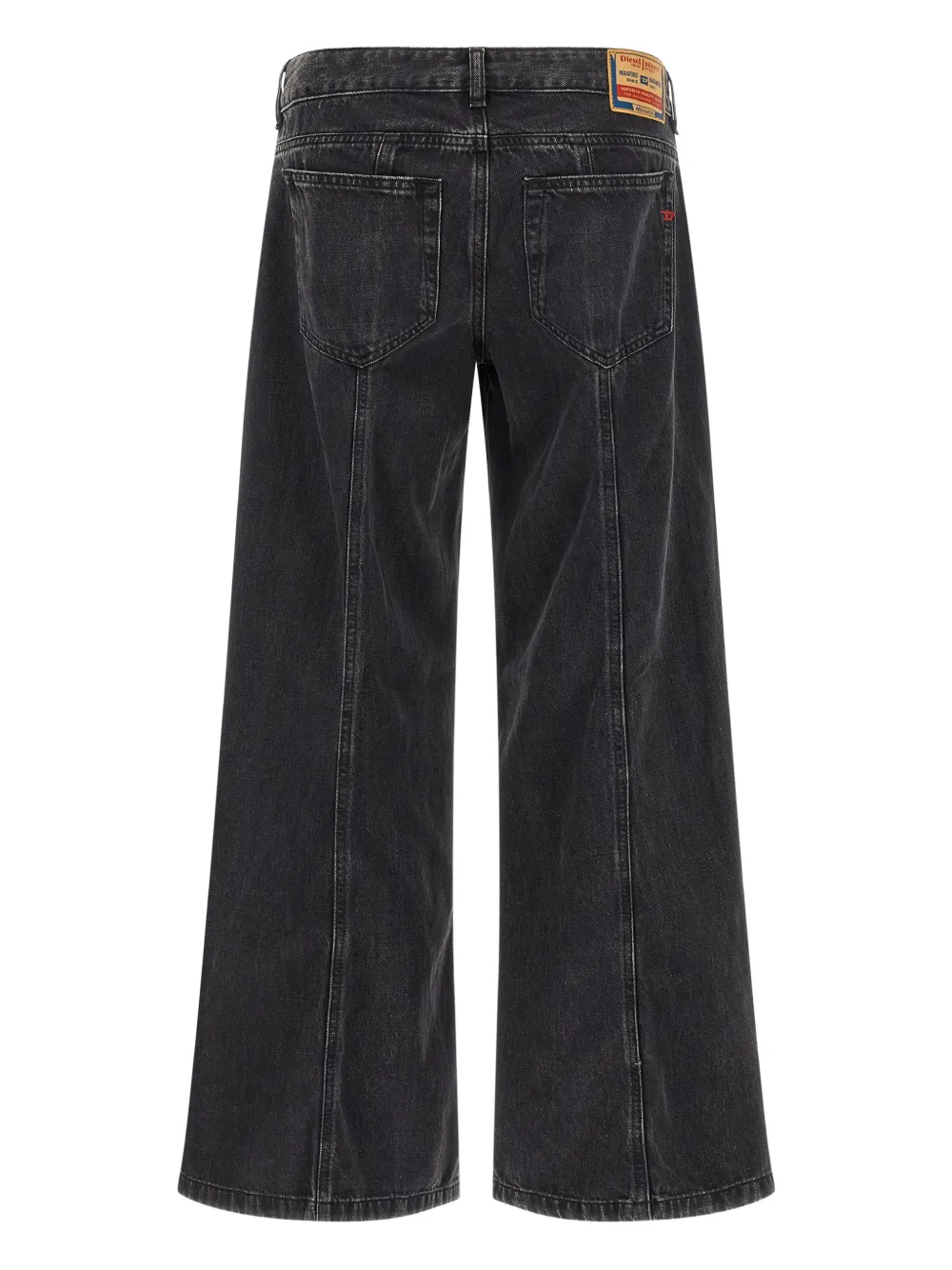 Diesel D-AKI front-pocket wide-leg jeans - Zwart