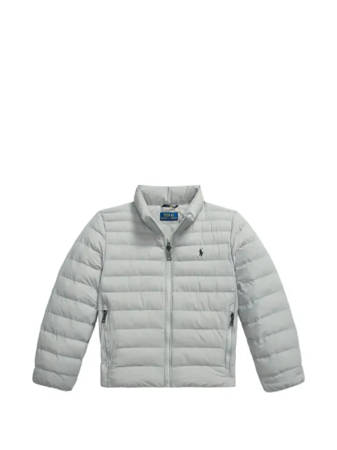 POLO RALPH LAUREN KIDS quilted logo-embroidered jacket