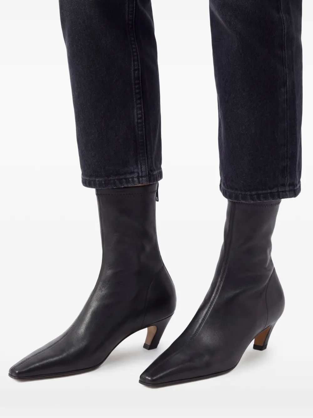 KHAITE Laarzen met vierkante neus en hak Zwart