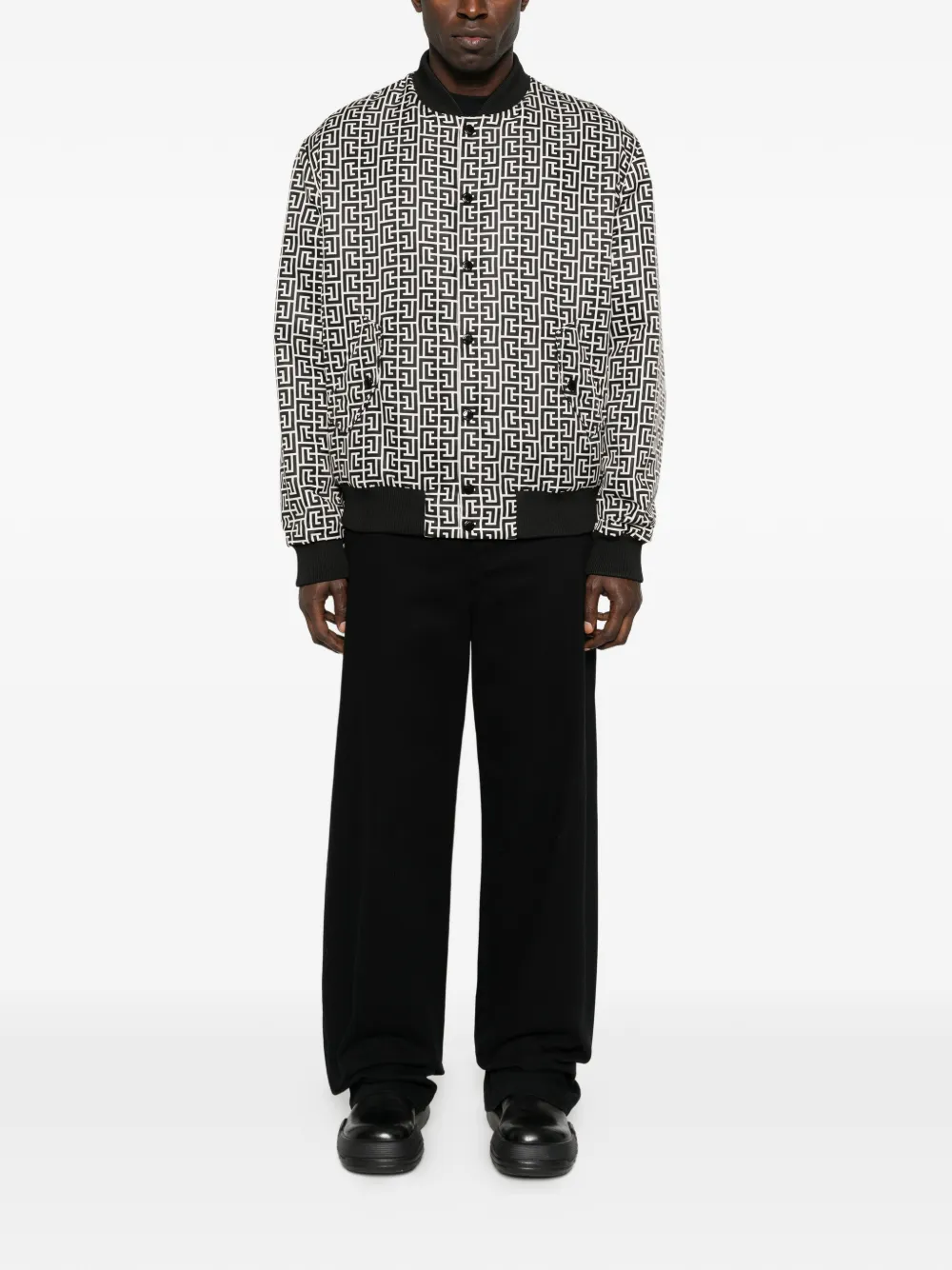 Balmain reversible patterned bomber jacket | Bomber Jackets | Image 2