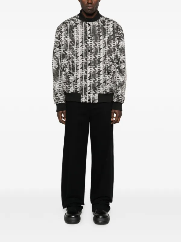 Balmain Jaqueta Bomber Dupla Face | Branco | FARFETCH BR