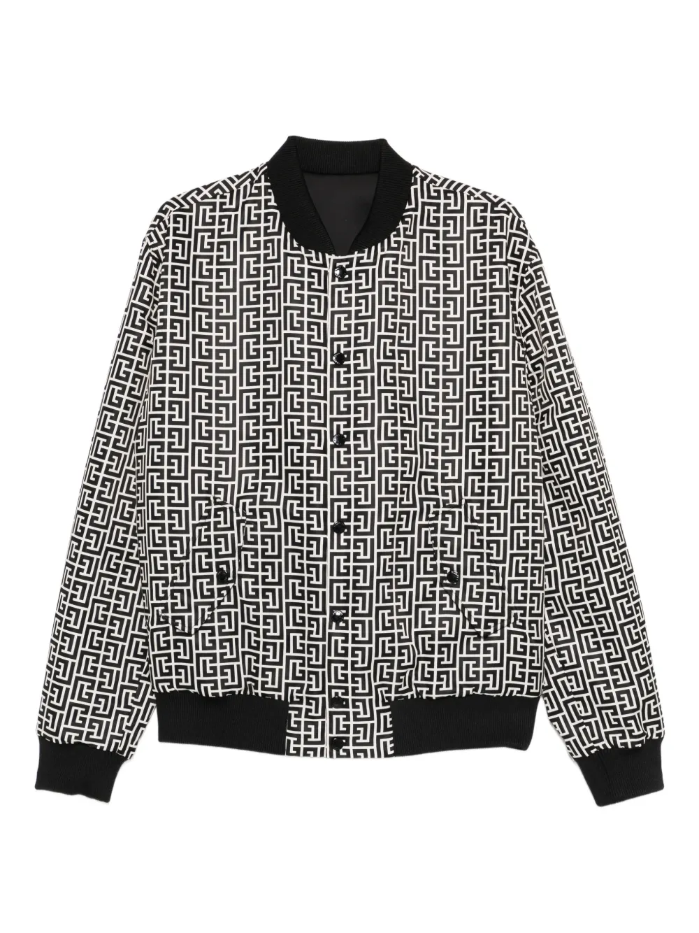 Balmain reversible patterned bomber jacket - Bianco