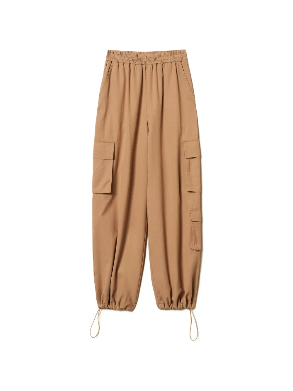 TWINSET Pantaloni cargo con vita elasticizzata - Toni neutri