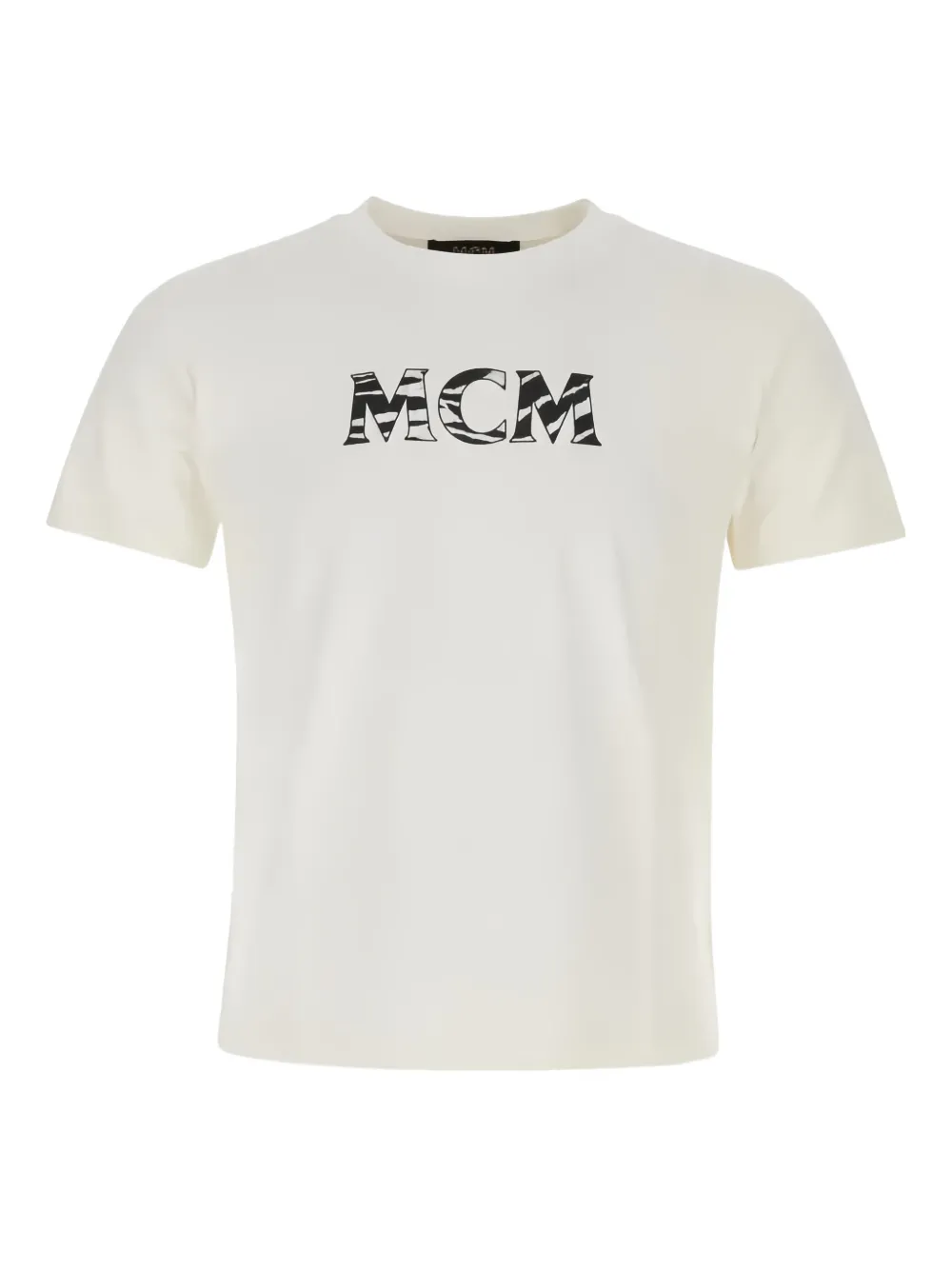 MCM logo T-shirt - Nude