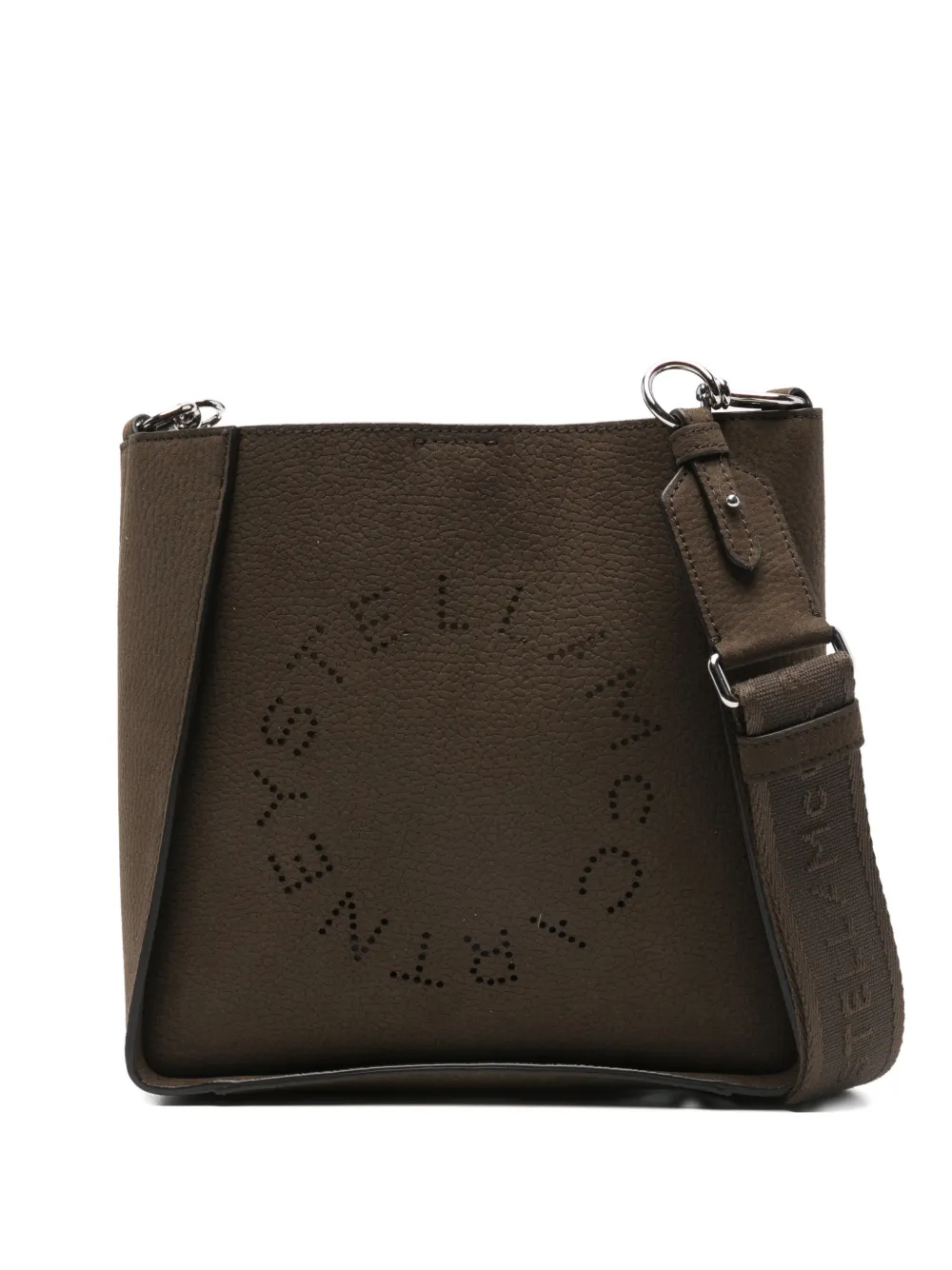 Stella McCartney logo-cutout cross body bag - Marrone