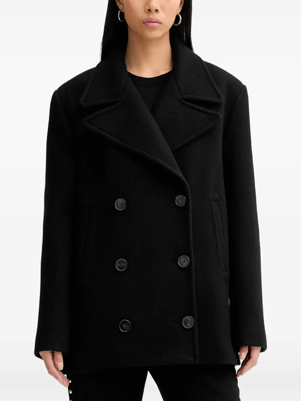IRO Caribe double-breasted coat - Nero