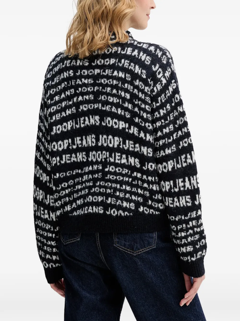  Joop! Kalissa Logo-jacquard Pullover - Blue 