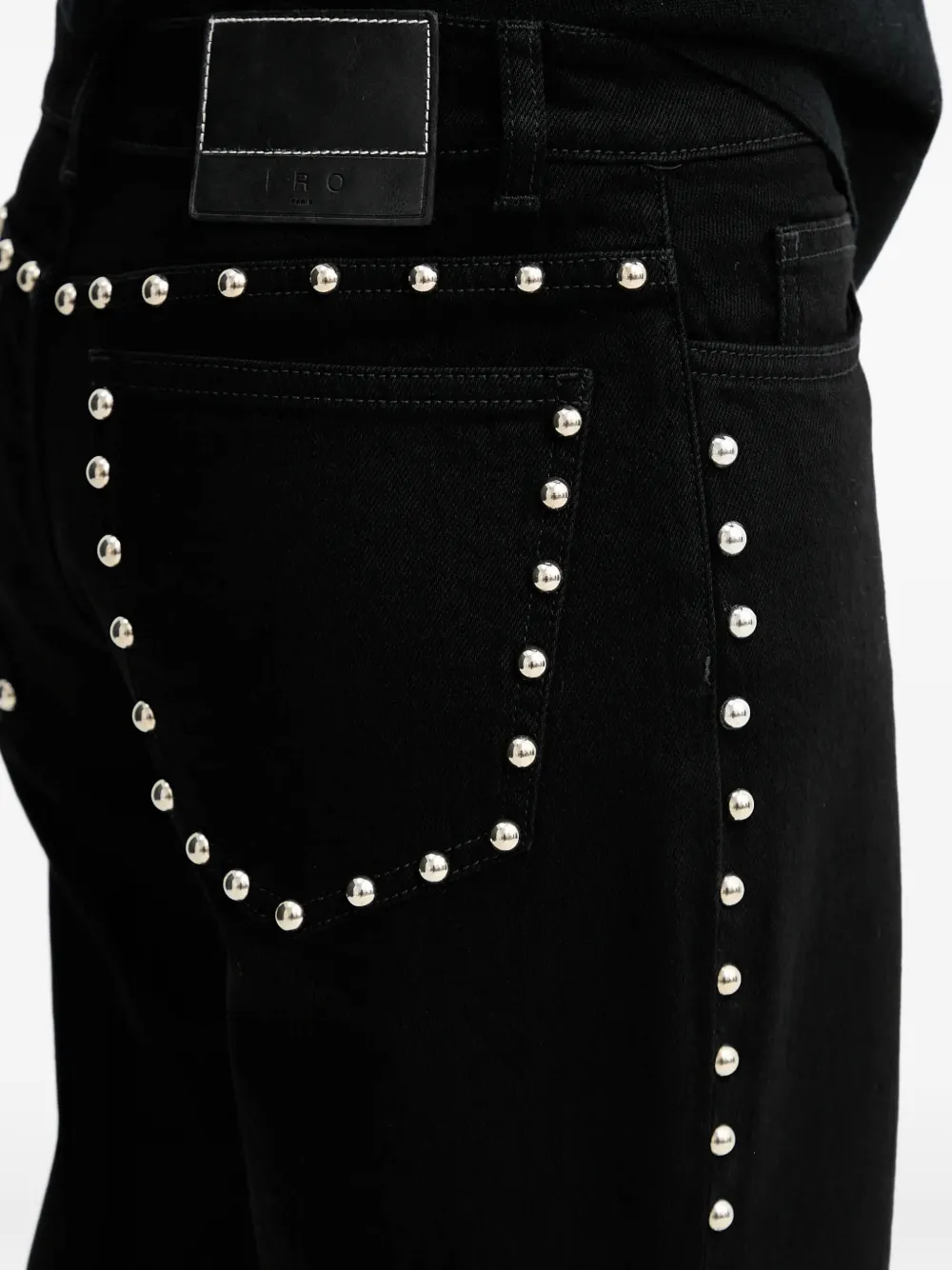 IRO Thess straight jeans Zwart