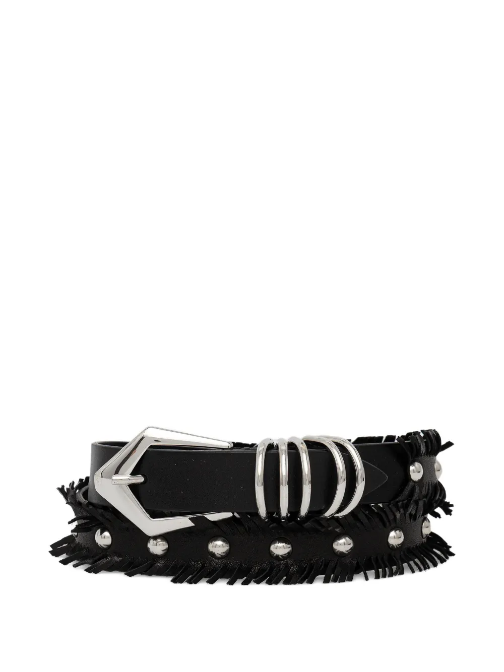 IRO fringed stud-embellished belt - Nero
