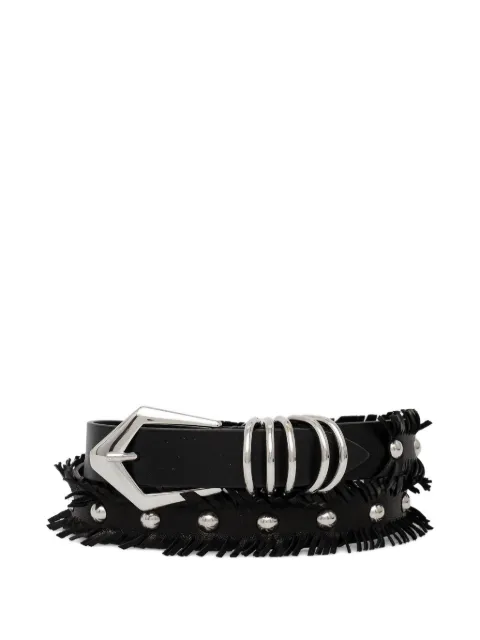 IRO fringed stud-embellished belt