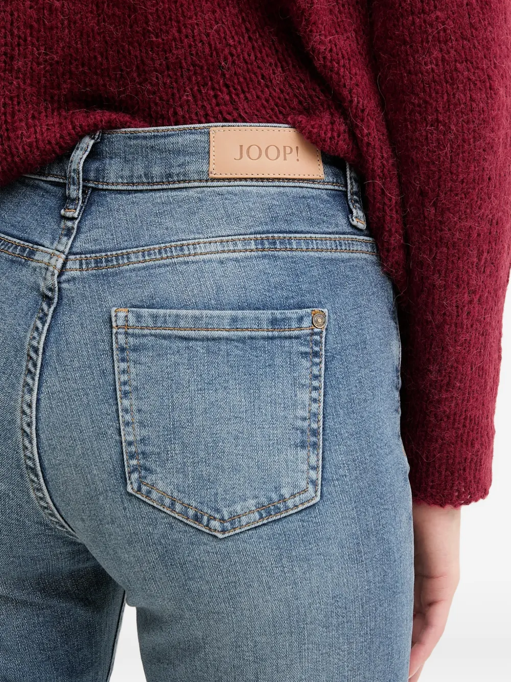 Joop! Miriam flared jeans Blauw