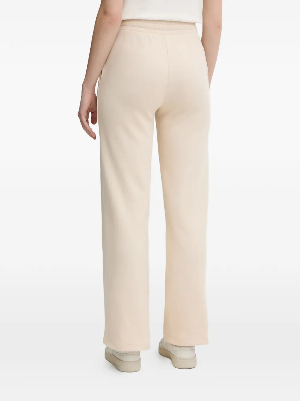 Joop! Broek met trekkoordsluiting en streepdetail Beige