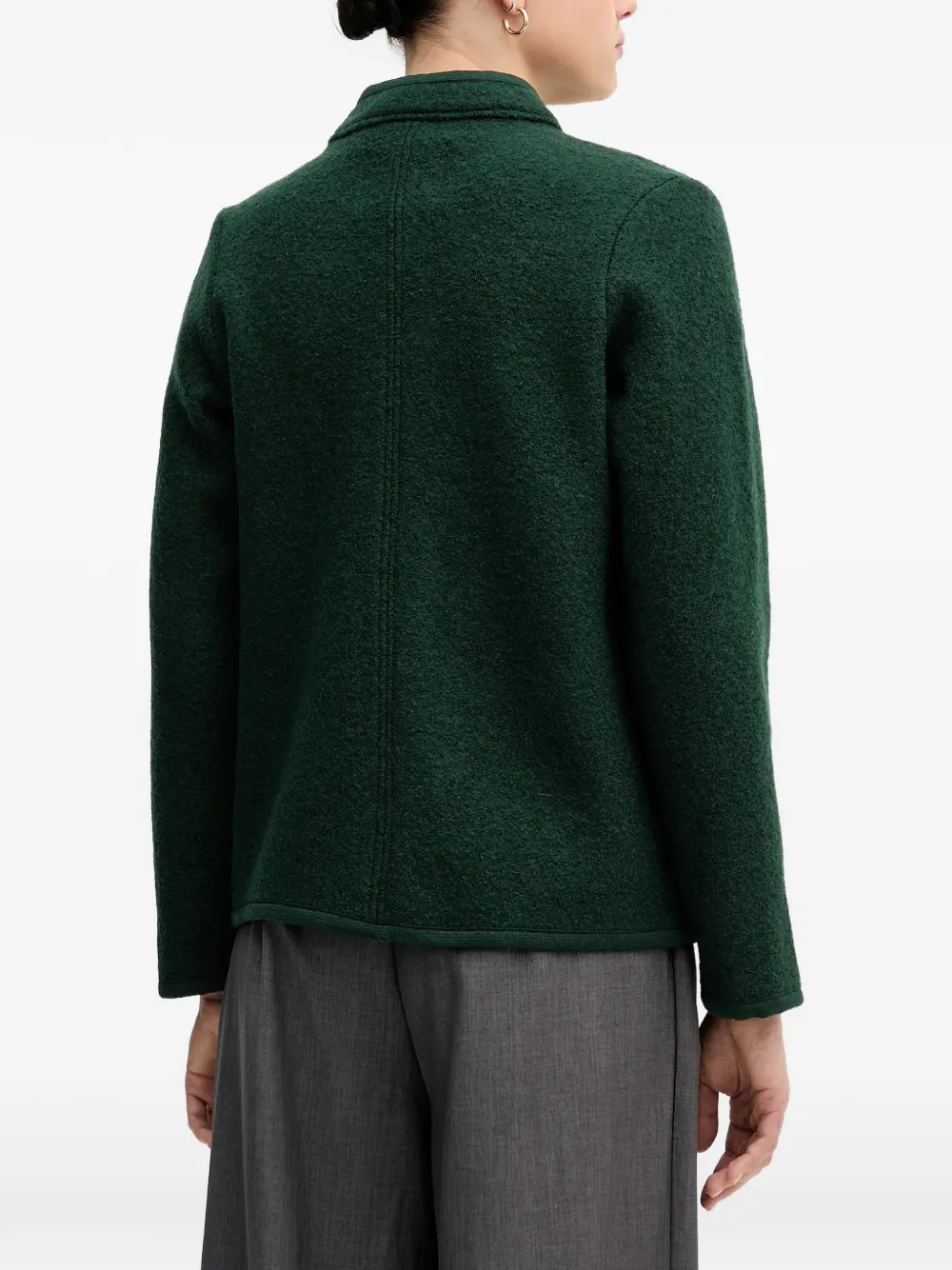  Hoss Intropia Braided Buttoned Jacket - Green 