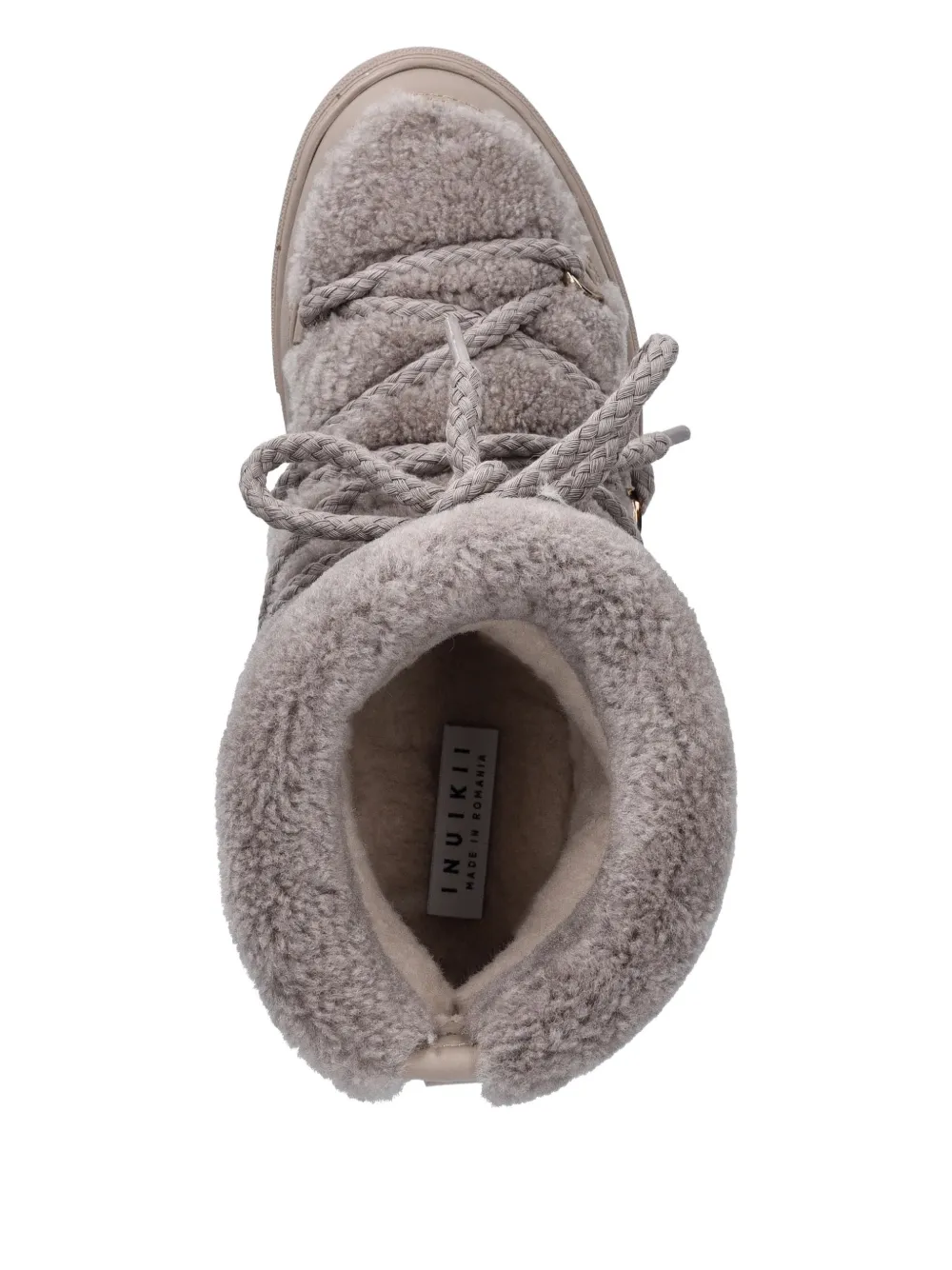 Inuikii Curly veterlaarzen Grijs