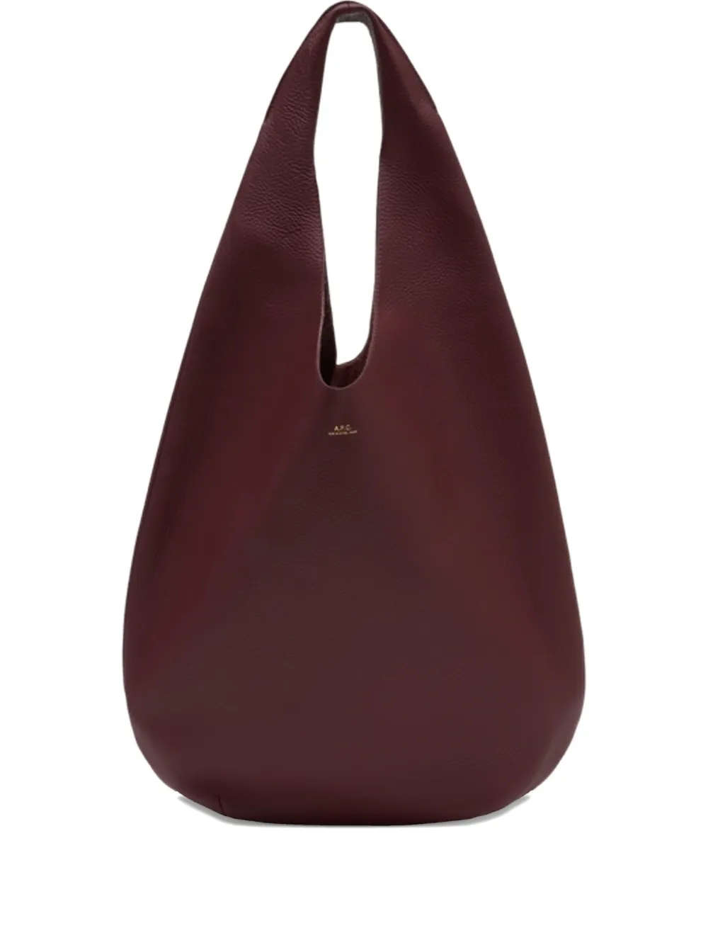 A.P.C. Le Neige smooth leather shopper bag - Rosso