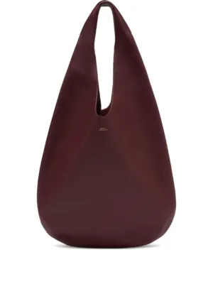 A.P.C. グレインレザー ショルダーバッグ | ブラウン | FARFETCH JP